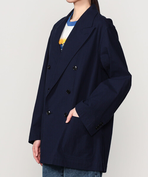 Bshop（ビショップ）の「CHEMISE D'ADAM | 〈別注〉ダブルブレスト シャツジャケット WOMEN（テーラードジャケット・レディース・ネイビー・36/38）」の12枚目の写真