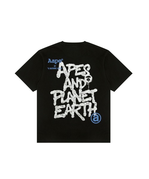 AAPE BY A BATHING APE(エーエイプバイアベイシングエイプ)の「AAPE BASIC TEE(Tシャツ/カットソー・メンズ・アイボリー/ブラック/オレンジ・MEDIUM/X-LARGE/LARGE/SMALL/XX-LARGE)」の4枚目の写真