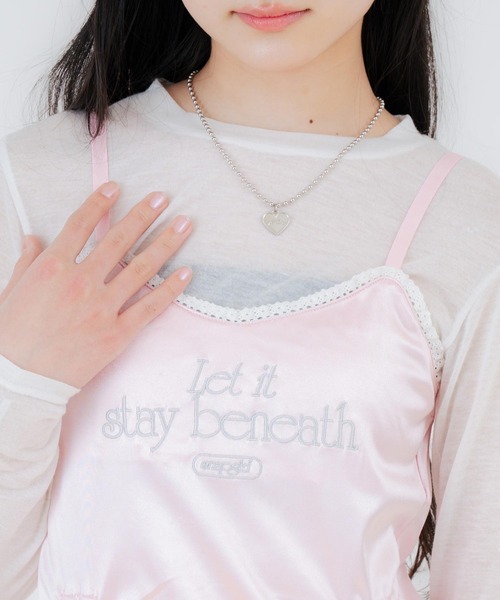 ANAP GiRL(アナップガール)の「シャーリング リボン キャミ ワンピース(ワンピース・キッズ・ブラック/ピンク・XS/M/S)」の15枚目の写真