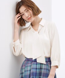 grove | 高評価!【貴島明日香さん着用・洗える】チャーム付きマルチWAYボウタイブラウス(シャツ/ブラウス)