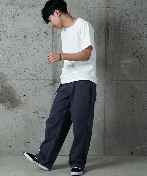 FRUIT OF THE LOOM(フルーツオブザルーム)の「"05"≪FRUIT OF THE LOOM≫パックT 7.0oz ヘビーウェイト Tシャツ(胸ポケットなし)(Tシャツ/カットソー・メンズ・ブラック/オフホワイト・MEDIUM/LARGE/X-LARGE)」の3枚目の写真