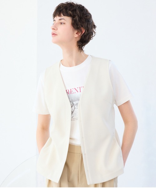 R-ISM(リズム)の「【R-ISM人気アイテム・洗える】フォトプリントTシャツ(DOG)(Tシャツ/カットソー・レディース・ライトベージュ/ライトグレー/オフホワイト・4)」の14枚目の写真