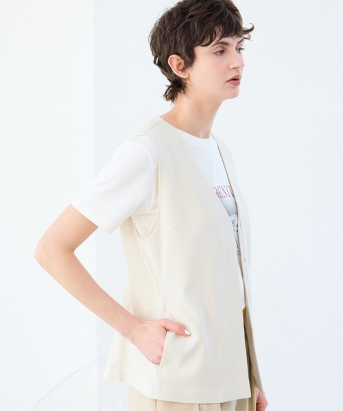 R-ISM(リズム)の「【R-ISM人気アイテム・洗える】フォトプリントTシャツ(DOG)(Tシャツ/カットソー・レディース・ライトベージュ/ライトグレー/オフホワイト・4)」の17枚目の写真