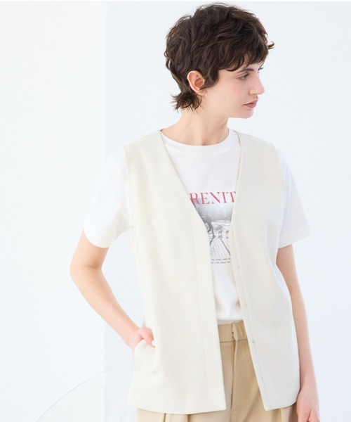 R-ISM(リズム)の「【R-ISM人気アイテム・洗える】フォトプリントTシャツ(DOG)(Tシャツ/カットソー・レディース・ライトベージュ/ライトグレー/オフホワイト・4)」の18枚目の写真