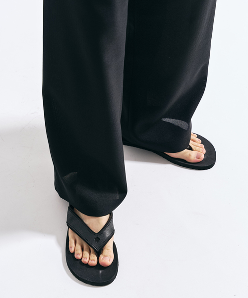 417 EDIFICE（フォーワンセブンエディフィス）の「【EVALET / エバレット】メッシュ ワイドパンツ "セットアップ着用可能"（スラックス・メンズ・チャコールグレー/グレー/ブラック/ベージュ・LARGE/MEDIUM/SMALL）」の17枚目の写真