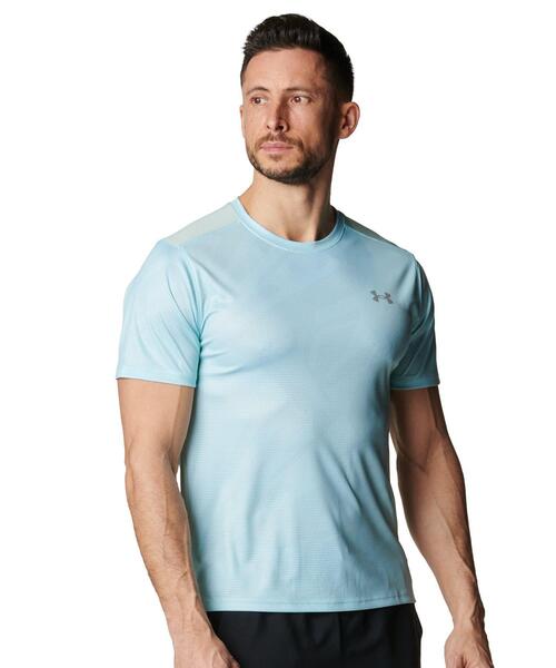 UNDER ARMOUR(アンダーアーマー)の「UAスピードストライド プリント ショートスリーブ Tシャツ(ランニング/メンズ)(Tシャツ/カットソー・メンズ・ブルー系・XL/S/M/L/2XL)」の1枚目の写真