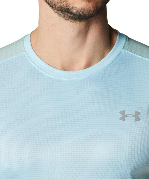 UNDER ARMOUR(アンダーアーマー)の「UAスピードストライド プリント ショートスリーブ Tシャツ(ランニング/メンズ)(Tシャツ/カットソー・メンズ・ブルー系・XL/S/M/L/2XL)」の4枚目の写真