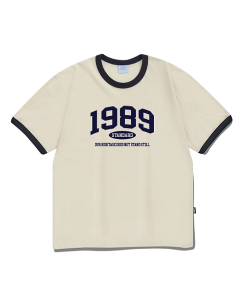 1989STANDARD(1989スタンダード)の「OUR 1989 クールコットンリンガー半袖(SRSSTD-0004)(Tシャツ/カットソー・レディース・ライトグレー/ブラック/ブルー/アイボリー・LARGE/MEDIUM/X-LARGE)」の2枚目の写真