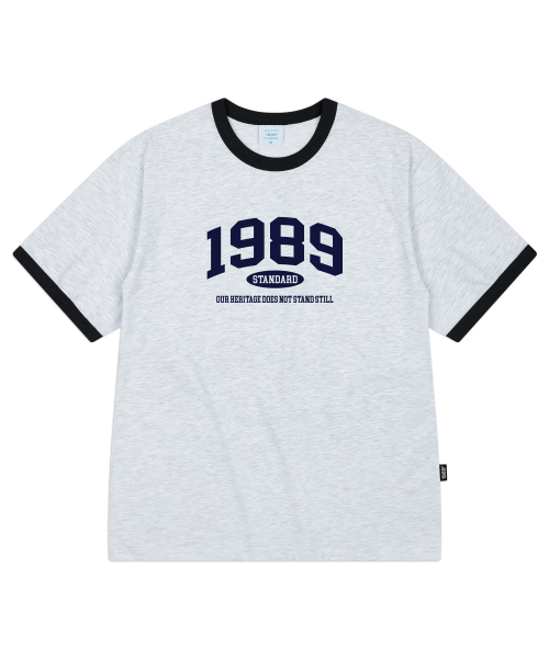 1989STANDARD(1989スタンダード)の「OUR 1989 クールコットンリンガー半袖(SRSSTD-0004)(Tシャツ/カットソー・レディース・ライトグレー/ブラック/ブルー/アイボリー・LARGE/MEDIUM/X-LARGE)」の6枚目の写真