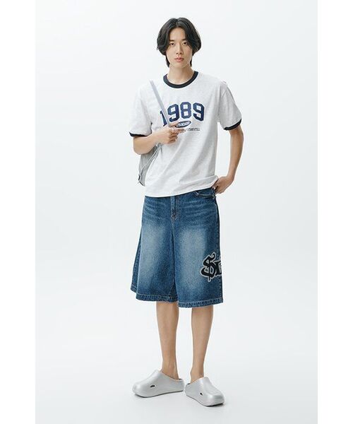 1989STANDARD(1989スタンダード)の「OUR 1989 クールコットンリンガー半袖(SRSSTD-0004)(Tシャツ/カットソー・レディース・ライトグレー/ブラック/ブルー/アイボリー・LARGE/MEDIUM/X-LARGE)」の11枚目の写真