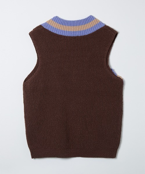 soduk(スドーク)の「【soduk】26SS新作 crossing knit vest / クロッシングニットベスト(ベスト・レディース・ブラウン/ブラック/アイボリー・ONE SIZE)」の12枚目の写真