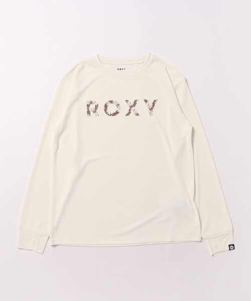 ROXY（ロキシー）の「ROXY キッズ SPLASHY L/S 長袖ラッシュガード 【2026年春夏モデル】（ラッシュガード・キッズ・オフホワイト/ミント/ホワイト・140/150/130）」の2枚目の写真