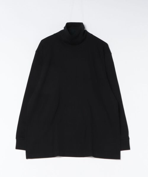 HANES(ヘインズ)の「【Hanes】Suede Knit タートルネックロングスリーブ Relax Fit(Tシャツ/カットソー・メンズ・ホワイト/ブラック・M/L/XL)」の2枚目の写真