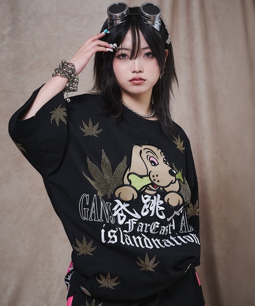 GALFY(ガルフィー)の「【GALFY/ガルフィー】ガンジャパンTee(Tシャツ/カットソー・メンズ・ホワイト/ブラック・XL/M/L)」の2枚目の写真