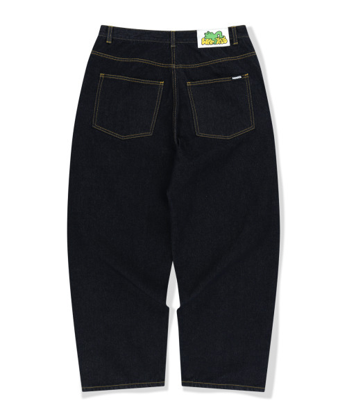 WKNDRS(ウィーキャンドース)の「FROG WIDE DENIM PANTS (D.BLUE)(デニムパンツ・レディース・その他・SMALL/MEDIUM/LARGE/X-LARGE)」の1枚目の写真