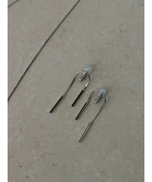 【ROOM.THE.ROOM】Pipe chain earrings