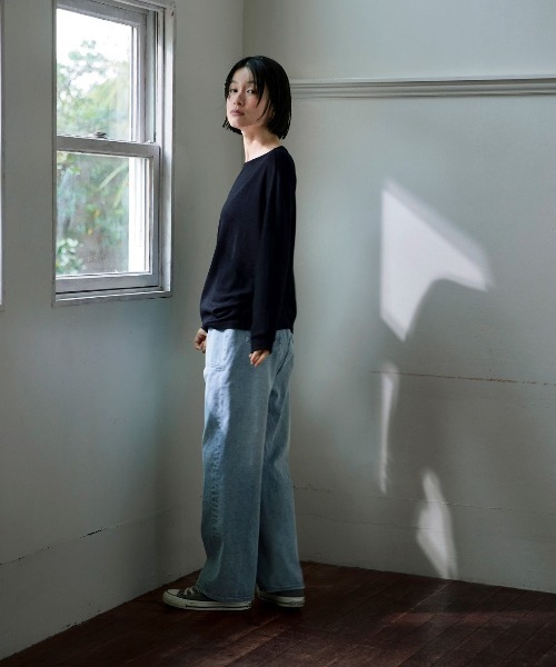 Sunny clouds（サニークラウズ）の「サニークラウズ　贅沢ジーンズ〈レディース〉（デニムパンツ・レディース・ライトブルー・64/67/70/73）」の12枚目の写真