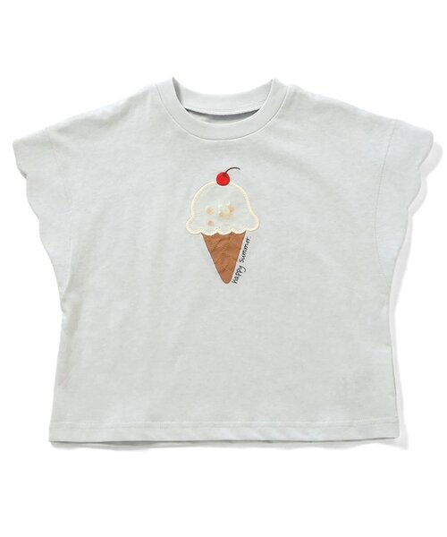 Ampersand（アンパサンド）の「スパンコールモチーフパジャマ（ルームウェア/パジャマ・キッズ・イエロー/アイボリー/サックスブルー・80/90/100/110/120/130/140）」の9枚目の写真