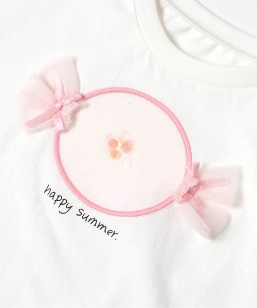 Ampersand（アンパサンド）の「スパンコールモチーフパジャマ（ルームウェア/パジャマ・キッズ・イエロー/アイボリー/サックスブルー・80/90/100/110/120/130/140）」の13枚目の写真