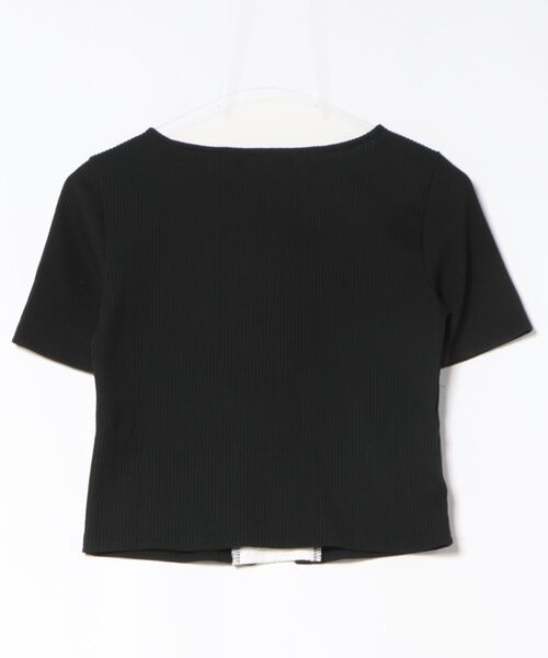 GORGE(ゴージ)の「《レースドッキング 半袖》カットソー/ガーリー×カジュアル/春夏/全3色(Tシャツ/カットソー・レディース・ブラック/チャコール/オフホワイト・F)」の19枚目の写真