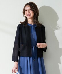 ANY SIS（エニィスィス）の「シアーメッシュ ノーカラージャケット（ノーカラージャケット）」