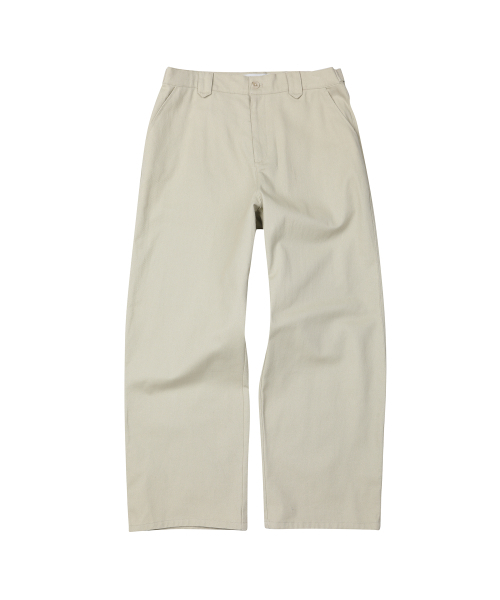 SECONDMONO（セカンドモノローグ）の「Semi Wide Twill Cotton Chino Pants [BEIGE]_SEPT051BEIGE（その他パンツ・レディース・その他・28/30/32/34）」の2枚目の写真
