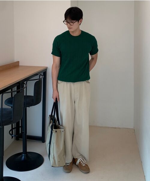 SECONDMONO（セカンドモノローグ）の「Semi Wide Twill Cotton Chino Pants [BEIGE]_SEPT051BEIGE（その他パンツ・レディース・その他・28/30/32/34）」の13枚目の写真