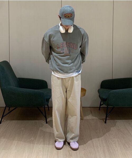 SECONDMONO（セカンドモノローグ）の「Semi Wide Twill Cotton Chino Pants [BEIGE]_SEPT051BEIGE（その他パンツ・レディース・その他・28/30/32/34）」の18枚目の写真