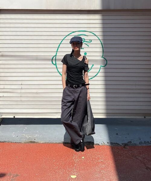 SECONDMONO（セカンドモノローグ）の「Semi Wide Twill Cotton Chino Pants [BEIGE]_SEPT051BEIGE（その他パンツ・レディース・その他・28/30/32/34）」の22枚目の写真