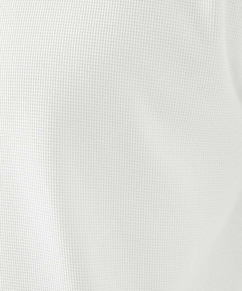MICHEL KLEIN HOMME   （ミッシェルクランオム）の「《日本製》キーネック半袖カットソー（Tシャツ/カットソー・メンズ・ホワイト/ブラック/ネイビー・MEDIUM/LARGE/X-LARGE）」の6枚目の写真