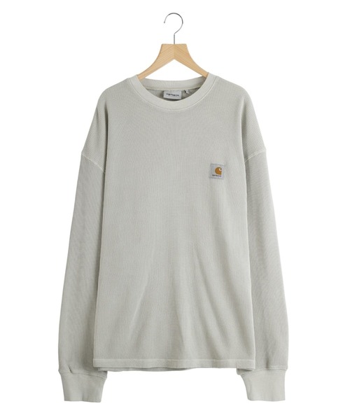 Carhartt WIP（カーハートダブリューアイピー）の「Carhartt WIP / カーハート ワークインプログレス：L/S VISTA WAFFLE T-SHIRT：I035304[WAX]（Tシャツ/カットソー・メンズ・ブラック/ホワイト系その他・M/S/L）」の2枚目の写真