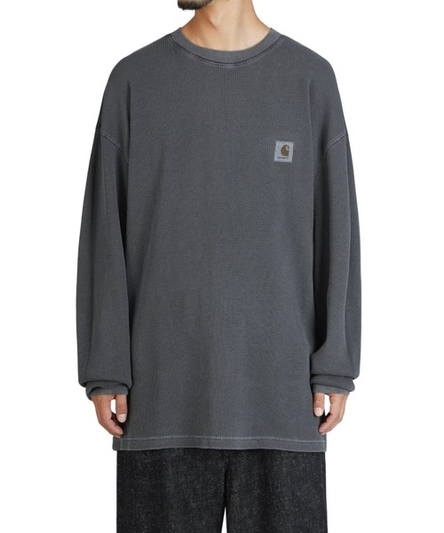 Carhartt WIP（カーハートダブリューアイピー）の「Carhartt WIP / カーハート ワークインプログレス：L/S VISTA WAFFLE T-SHIRT：I035304[WAX]（Tシャツ/カットソー・メンズ・ブラック/ホワイト系その他・M/S/L）」の9枚目の写真