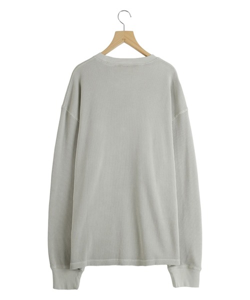 Carhartt WIP（カーハートダブリューアイピー）の「Carhartt WIP / カーハート ワークインプログレス：L/S VISTA WAFFLE T-SHIRT：I035304[WAX]（Tシャツ/カットソー・メンズ・ブラック/ホワイト系その他・M/S/L）」の6枚目の写真