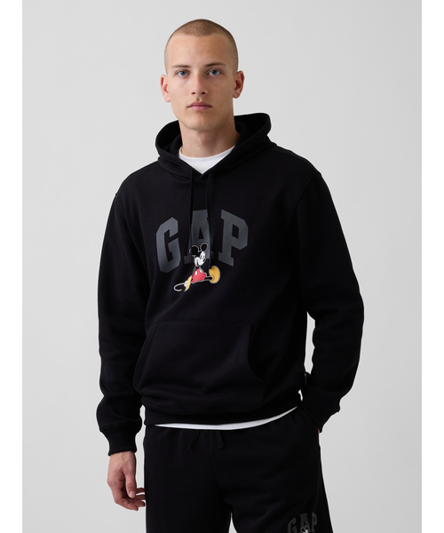 GAP(ギャップ)の「Gap × ディズニー リラックスフィット GAPロゴパーカー(パーカー・メンズ・ベージュ/ブラック/ライトブルー・XS/S/M/L/XL)」の2枚目の写真