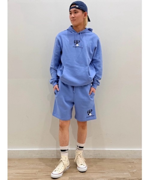 GAP(ギャップ)の「Gap × ディズニー リラックスフィット GAPロゴパーカー(パーカー・メンズ・ベージュ/ブラック/ライトブルー・XS/S/M/L/XL)」の10枚目の写真