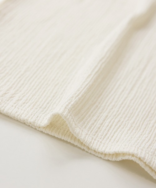 VIS（ビス）の「ジャガードオフショルプルオーバー/イージーケア（Tシャツ/カットソー・レディース・キナリ/ブラウン/ブラック・FREE）」の5枚目の写真