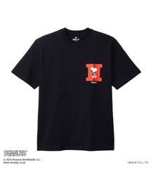 PEANUTS（ピーナッツ）の「【74】【Hanes/ヘインズ】 BEEFY PEANUTSコラボ スヌーピー クルーネック Tシャツ（Tシャツ/カットソー）」