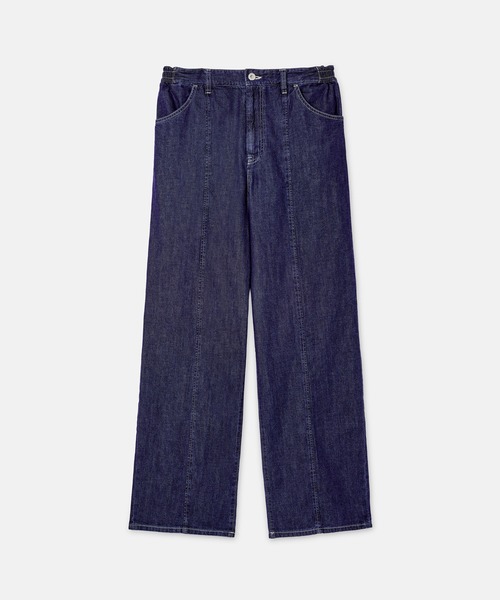 SEAGREEN（シーグリーン）の「SEAGREEN(シーグリーン) SUMMER DENIM LOOSE PANTS（デニムパンツ・メンズ・ネイビー/ライトブルー・3/4/2）」の2枚目の写真