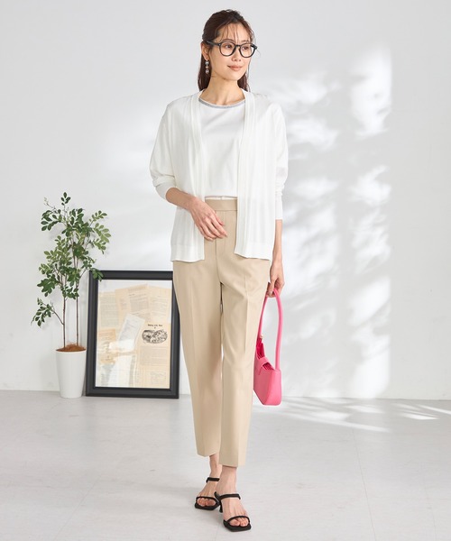 GALLORIA(ギャローリア)の「【キレメクパンツ】2WAYストレッチ・接触冷感 テーパードパンツ(その他パンツ・レディース・ライトベージュ/ネイビー/ライトグレー/ライトグリーン・L/LL/M/S)」の5枚目の写真