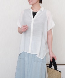 libelle more | R/Tスラブ タンク付きドルマンシアー半袖ブラウス(シャツ/ブラウス)