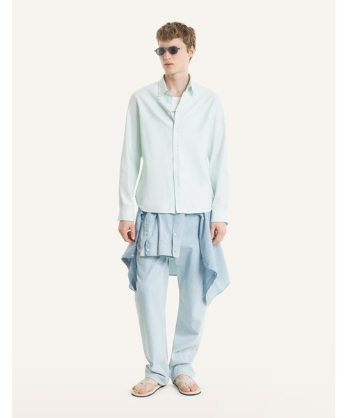 Maison Kitsune(メゾンキツネ)の「PROFILE FOX CASUAL SHIRT(シャツ/ブラウス・メンズ・ミント/ライトブルー・S/M/L)」の6枚目の写真