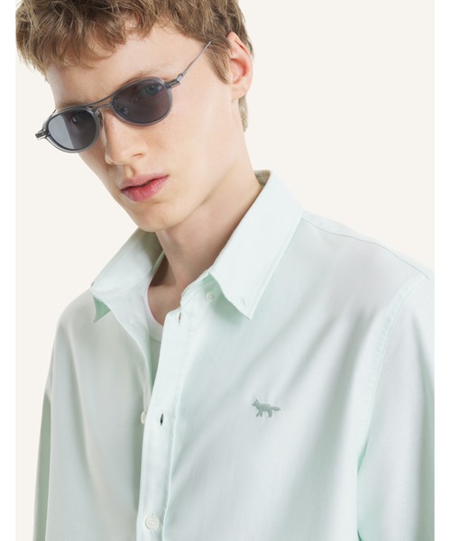 Maison Kitsune(メゾンキツネ)の「PROFILE FOX CASUAL SHIRT(シャツ/ブラウス・メンズ・ミント/ライトブルー・S/M/L)」の9枚目の写真