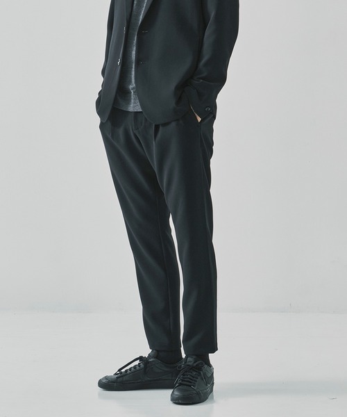 ATTACHMENT（アタッチメント）の「【ATTACHMENT/アタッチメント】PE STRETCH DOUBLE CLOTH REGULAR FIT EASY TROUSERS（スラックス・メンズ・ブラック/ダークブラウン・1/2/3）」の2枚目の写真