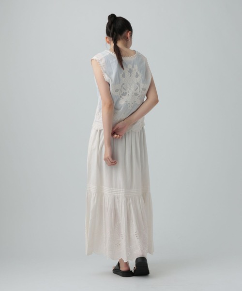 LEPSIM(レプシィム)の「レースベスト 636678(ベスト・レディース・オフホワイト・FREE)」の6枚目の写真