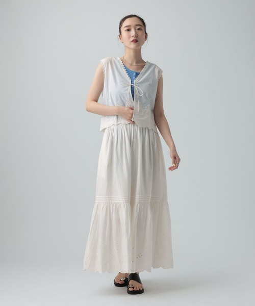 LEPSIM(レプシィム)の「レースベスト 636678(ベスト・レディース・オフホワイト・FREE)」の7枚目の写真