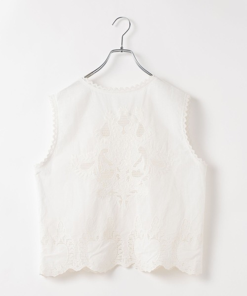 LEPSIM(レプシィム)の「レースベスト 636678(ベスト・レディース・オフホワイト・FREE)」の10枚目の写真