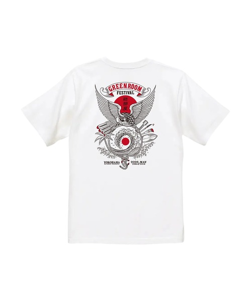 GREENROOM(グリーンルーム)の「【GREENROOM FESTIVAL / グリーンルーム フェスティバル】遊鷹 × GREENROOM FESTIVAL 26 TEE(Tシャツ/カットソー・メンズ・ホワイト・X-LARGE/LARGE/MEDIUM)」の1枚目の写真