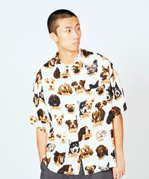 SUNNY  SPORTS（サニースポーツ）の「SUNNY SPORTS サニースポーツ / printed box shirt（シャツ/ブラウス・メンズ・その他2/その他1/ブラック・SMALL/LARGE/MEDIUM）」の6枚目の写真