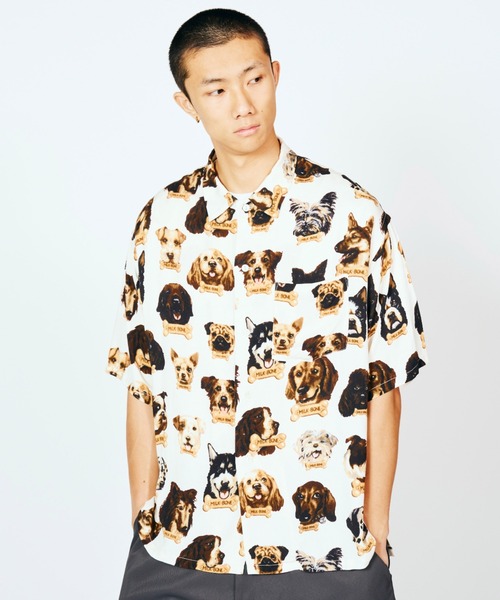 SUNNY  SPORTS（サニースポーツ）の「SUNNY SPORTS サニースポーツ / printed box shirt（シャツ/ブラウス・メンズ・その他2/その他1/ブラック・SMALL/LARGE/MEDIUM）」の7枚目の写真