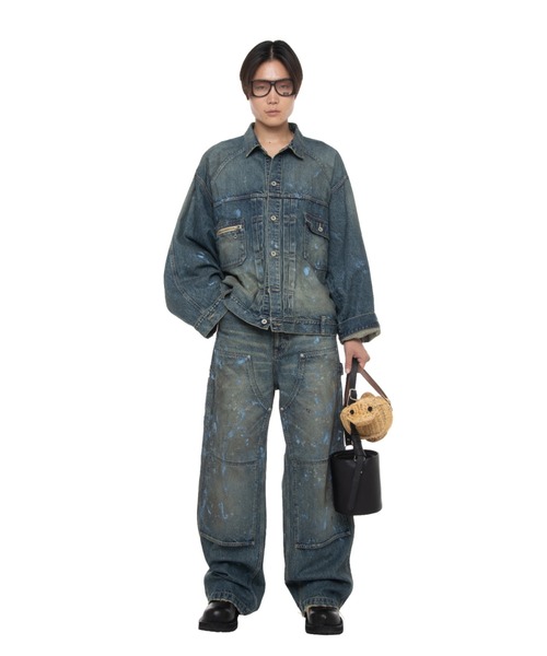 DAIRIKU（ダイリク）の「Paint Painter Denim Pants（デニムパンツ・メンズ・インディゴブルー・29(M)）」の2枚目の写真